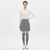 Shop   Women S Korean Made Partially Pleated Golf Mini Skort Gray nS wSk 20852