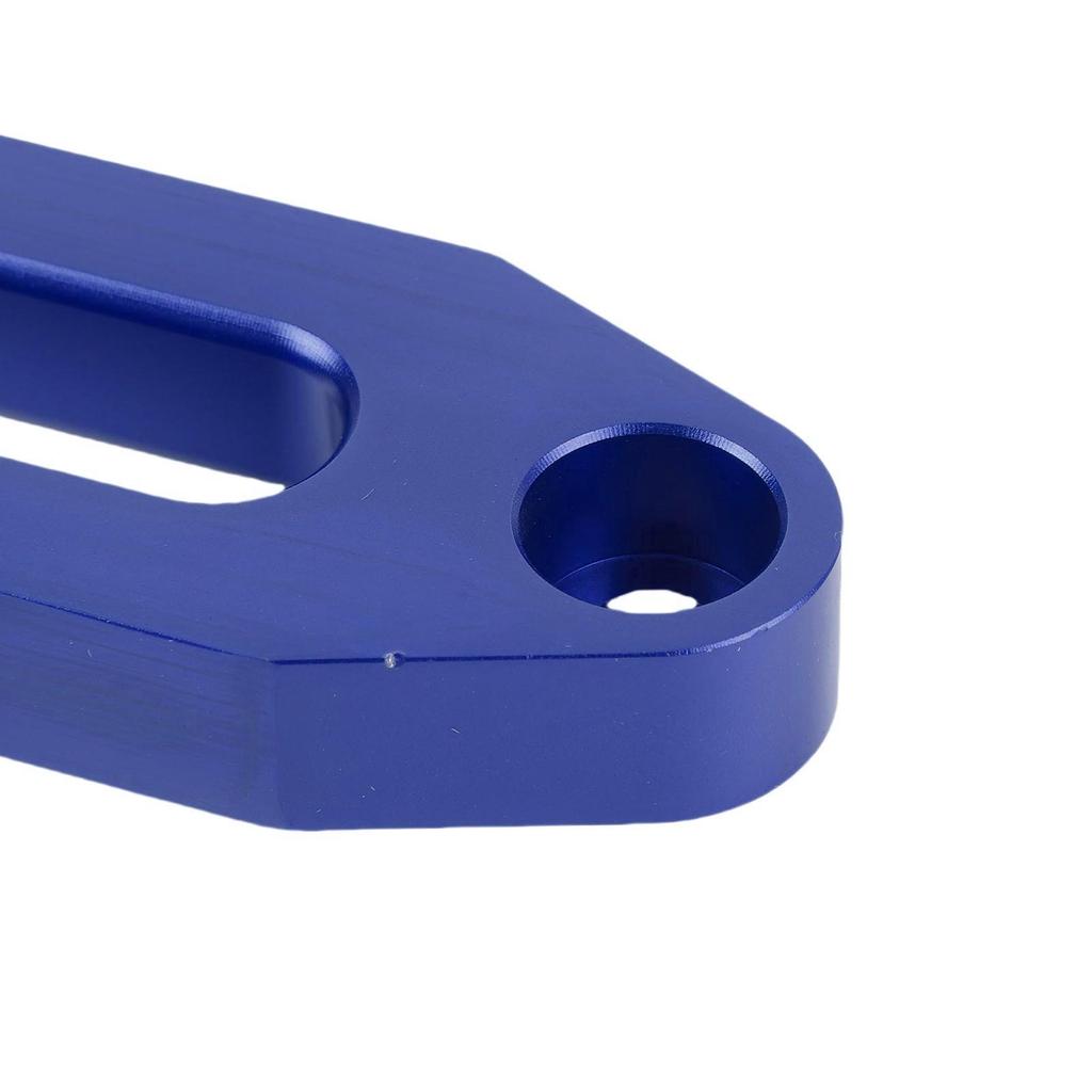 Hawse Style Winch Fairlead 4.88in Standard Hole Pitch High Strength Aluminum Alloy 3000-4000 Lb Winch Fairlead for Automotive Anchor Cables Blue