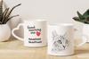 American Shorthair - Cat Mug, Adorable Heart-shaped Handle Mug, Universal Gift from Art-Dog Brand