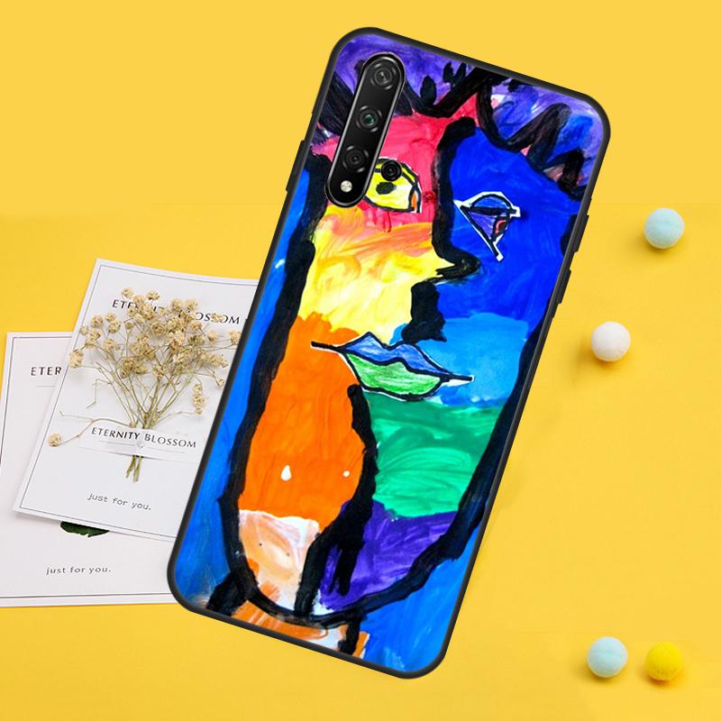 Picasso Abstract Art Painting For Huawei Nova 10 9 SE 12i 11i 8i 12s Y90 Y60 Y70 Y72 Y61 Y91 P20 P30 P40 Lite P60 Pro Case