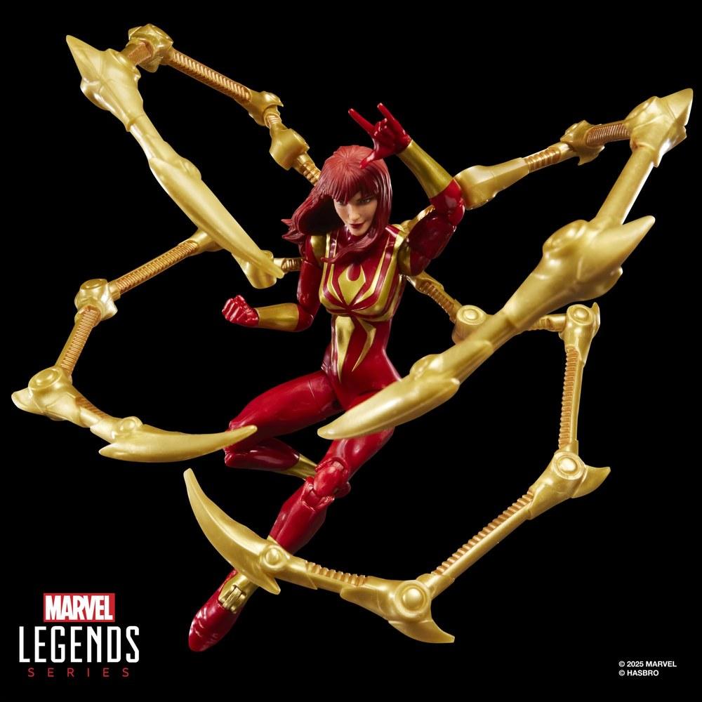 Hasbro Marvel Legends Series Magic The Gathering Mary Jane Watson Iron Spider Action Figure 15 Cm Limited Foil Edition Collection Card G0639
