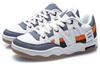 Li Ning Yufeng Synthetic Leather Comfortable Coverage Thermal Slip Resistant Low top Skateboard Shoes Men's White Gray AGCQ295-2