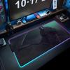 Geist Sensemann Mauspade RGB Gaming-Mauspad Großes LED-Pad PC-Schreibtischmatte Leuchtendes Mauspade Große Tastaturmatten Tischteppich Mit
