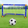 Kombinacja Drzwi Piłkarskich dla Dzieci Sporty na Zewnątrz i w Pomieszczeniach Interaktywna Zabawka Demontaż DIY Rama Piłkarska Sportowa