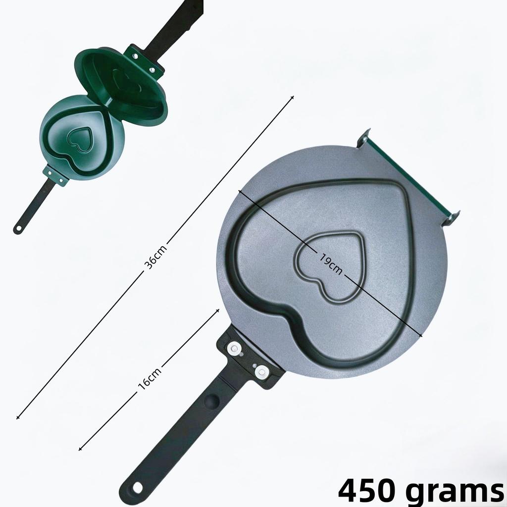 Cake Double Sided Pan Folding Frying Pan Less Fumes Fried Eggs Steak Breakfast Pan