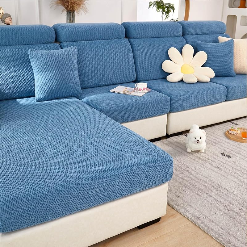 Sectional Couch Covers Couch Cushion Covers for Sectional Sofa L Shape Sofa Covers Washable Universal Stretch Sofa Slipcovers Soft,Anti