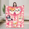 Hamutaro Flannel Blankets Winter Soft Durable Throw Blanket for Boy Girl Outdoor Novelty Bedspread Sofa Bed Cover