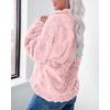 Autumn and Winter Women's Plus Size Solid Colour Long Sleeve Pullover