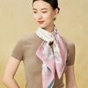 Mulberry Silk Double-Sided Printed 90cm Square Scarf - Premium Twill Silk Neck Scarf - Mid-Autumn Festival Custom Gift
