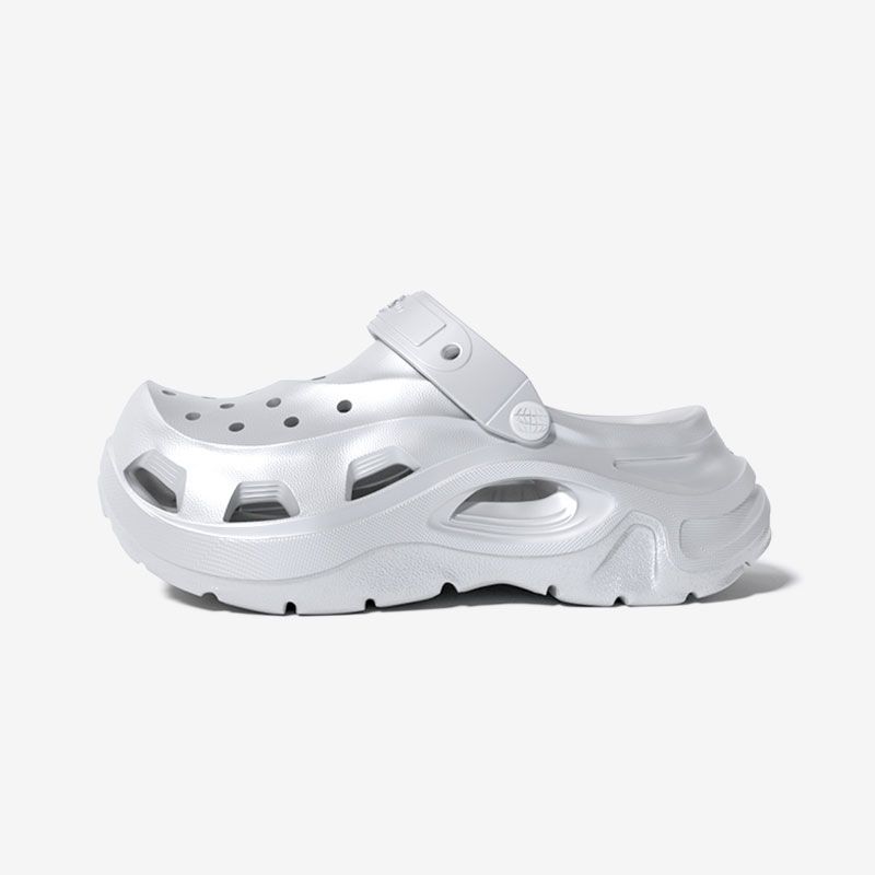 

DIY Daddy Breathable Eva Sandals Platform Coros Shoes Silver 42 [fit 41 yards]]