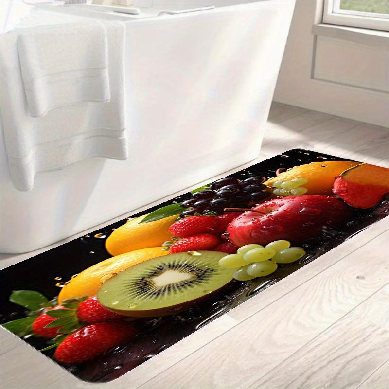 Alfombra de franela de lujo para cocina, tapete suave y grueso para suelo de cocina, impermeable, antideslizante, a prueba de aceite