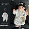 Infant & Toddler Bear Pocket Onesie Romper, Combed Cotton, Soft, Trendy Sweatshirt Style, 0-2 Years