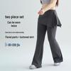 Women's Plus Size 2025 Micro Flare Yoga Pants with Butt Flap
