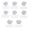 Resin Shaker Molds Set with 10 Seal Films Moon Star Bear Shape Silicone Mold Keychain Necklace Pendant Epoxy Mold DIY