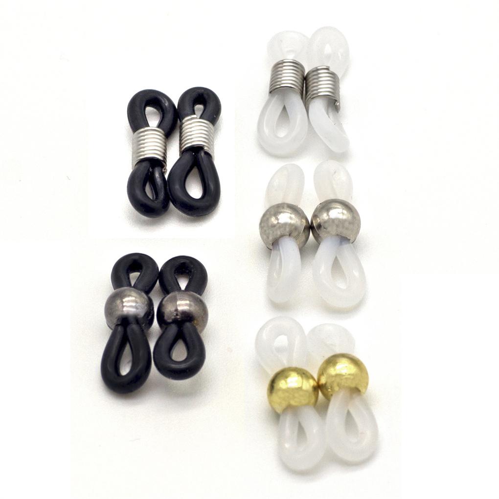 10 Pack Eye Glasses String Strap Flexible and Adjustable String Eyeglass Hooks Rubber Ends with Metal Coil Retainer Holder Gifts