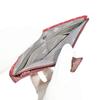 Indenya Inden Long Wallet, Large, Thin Deerskin, Red with White Lacquer, Dragonfly Pattern, 2107-13-008