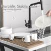 Tapete de Secagem de Louça de Silicone, Antiderrapante Fácil de Limpar Tapete para Pia Grande Resistente ao Calor Tapete Escorredor de Louça para Bancada de Cozinha, Pia, Refrigerador