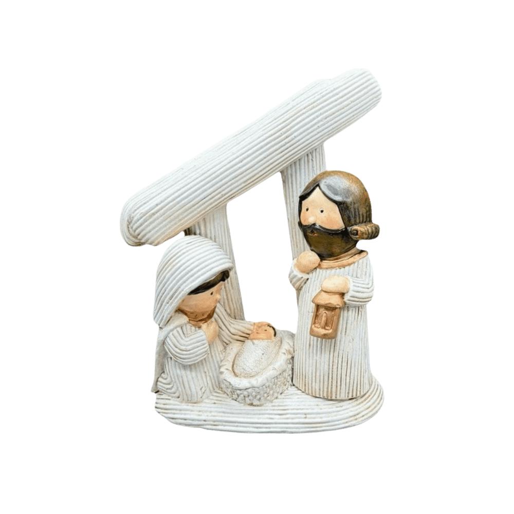 Christian Jesus Christ Family Figurine Xmas Scene Decor Nativity Family Sculpture Church