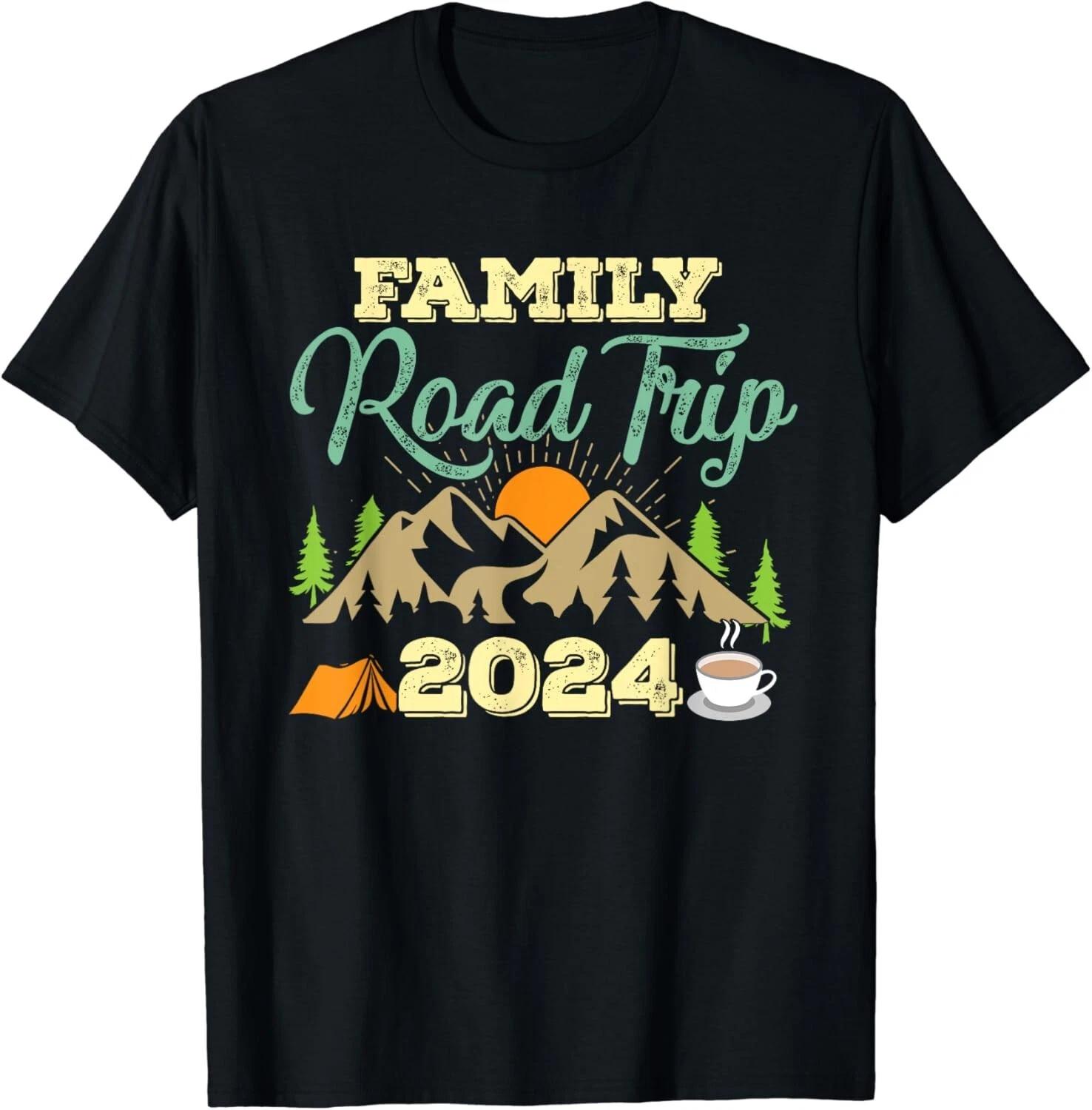 

Family Road Trip Camping Crew Vacation Holiday 2024 Gift Unisex T-Shirt S