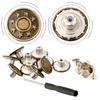 10 Stück Druckknopf Metall Jeans Bundknöpfe 17mm Ersatz Ohne Nähen Schraubknopf Reparaturset DIY Knöpfe Zubehör