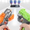 Outdoor-Spielzeugpistolen Weichkugeln Automatisches Zurücksetzen Elektrisches Schießziel Zubehör Kinder Ton Licht Schießen Elektronisches Punktesystem Spiel