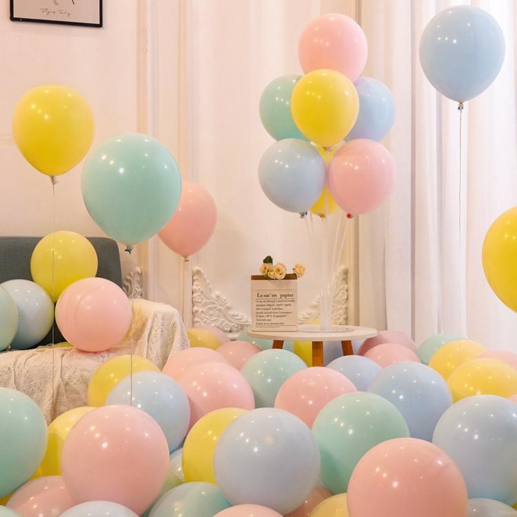 "Non-toxic Macaron Color Balloons - Multiple Colors for Event Decoration"