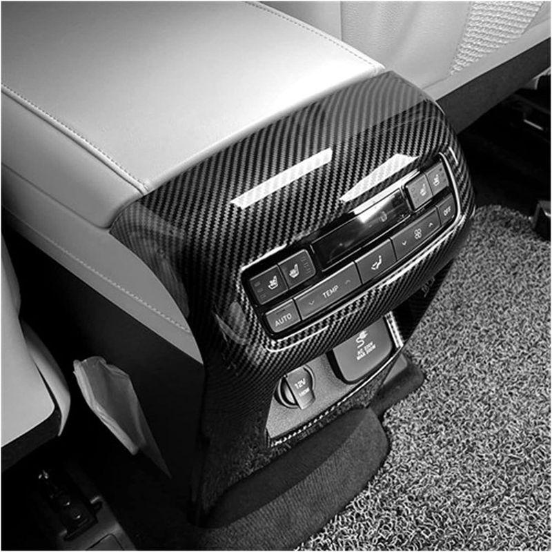 Durable-For Palisade - Car Rear Air Outlet Panel Cover Trim Sticker Spare Parts Accessories ABS Carbon Fiber