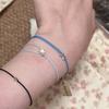 Mint Butterfly Wax Thread Versatile Luxury Braided Bracelet Women's Fashionable White Design Hot Sale