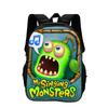 Zaino My Singing Monsters Gioco Stampa Cartoni Animati Grande Capacità Scuola Materna Elementare Ragazzi e Ragazze Nuovo Zaino