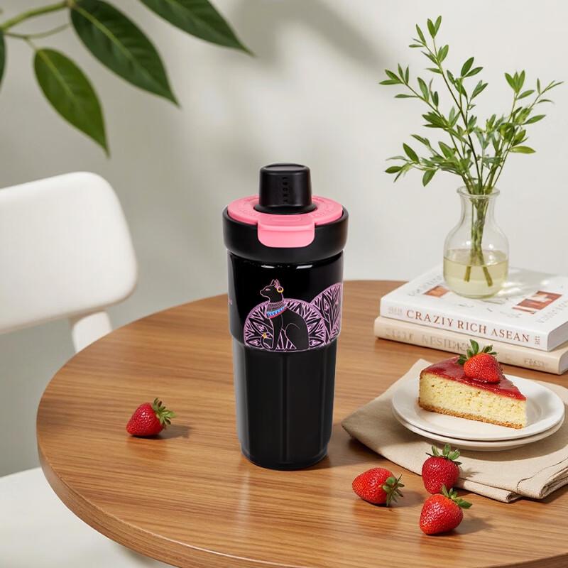 Sijiasida British Museum Anderson Cat Dual-Drink Insulated Coffee Mug