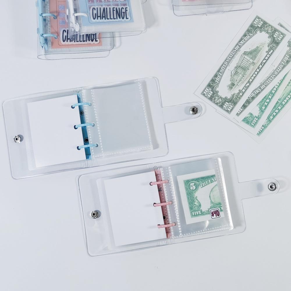 Cross-border Mini Cash Saving Binder: Loose-leaf Money Bag and Savings Challenge Book