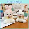 Cute Cartoon Cat Rabbit Bear Dog Panda With Lace Decoration Plush Toy Doll For Bedroom Decor
