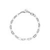 Bracelet - LOLA VAN DER KEEN - Alternating Forcat Link - White Ceramic Ring - Steel - Pure Ceramic Certificate