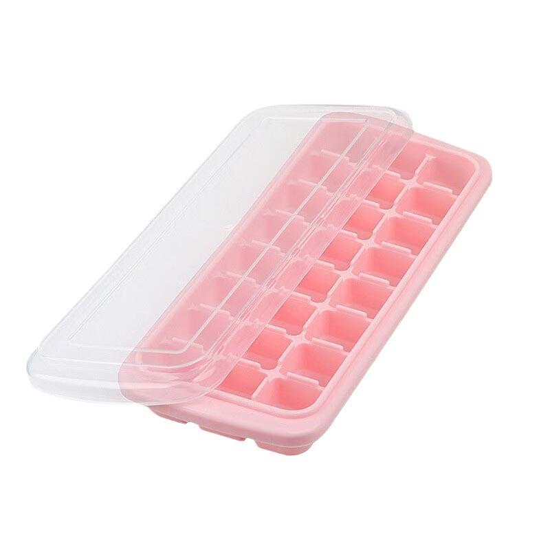 Lilang Large Capacity 36-Grid Ice Cube Tray & Storage Box - 4 Pack