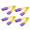 Soft Loop Tie Down Straps Tire Straps 4pcs Recovery Alloy Wheel Strong Load Bearing Loops Wear Resistant Motorcycle Soft Hook Hook Belt ATUVTV