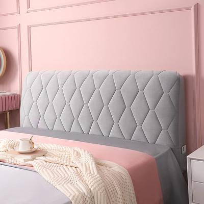 Headboard Cover Soft -Packed Velvet Thickened Full -Wrapped Quilted Anti -Collision Universal Dust -Proof Bedside Protective Cover