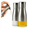 Olive oil vinegar dispenser 320 ml glass bottle with metal cap