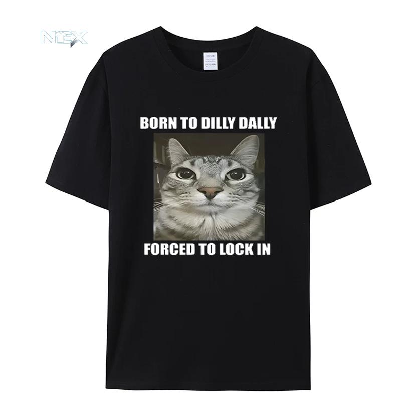 Summer Cat T-Shirts man women Printed Short Sleeve unisex Tees Tops Vintage Streetwear