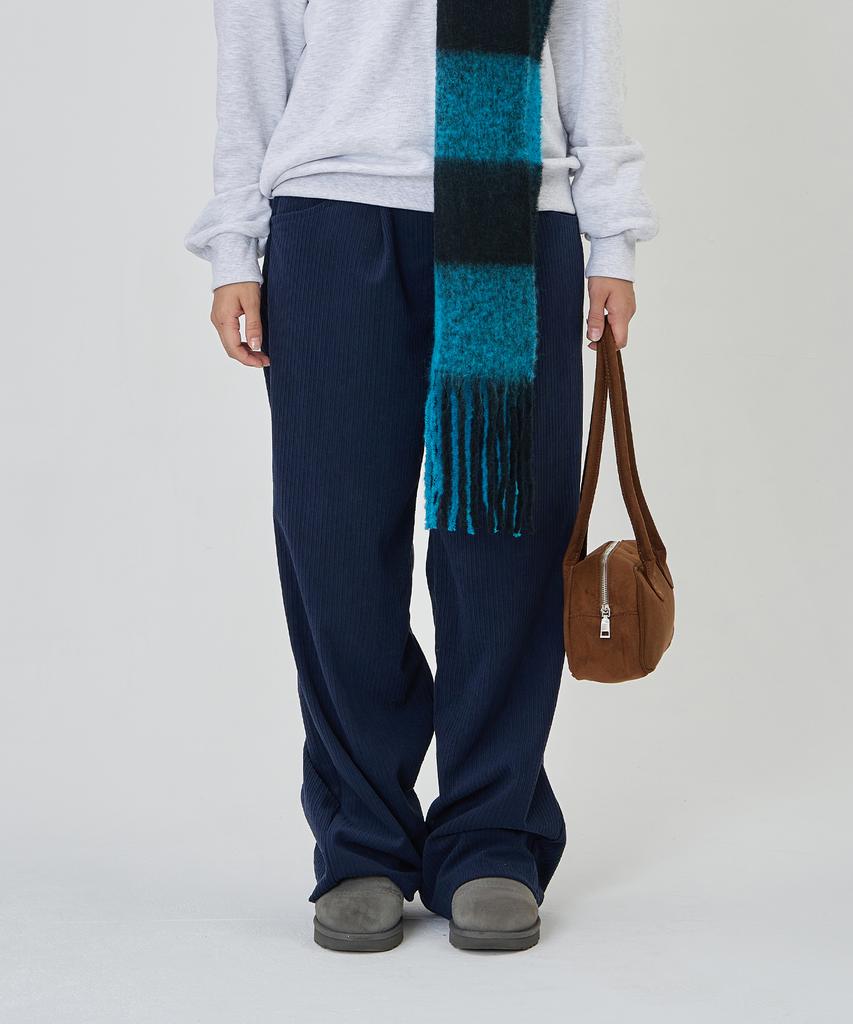 THE-ABON Corduroy Elastic Long Pants Beige