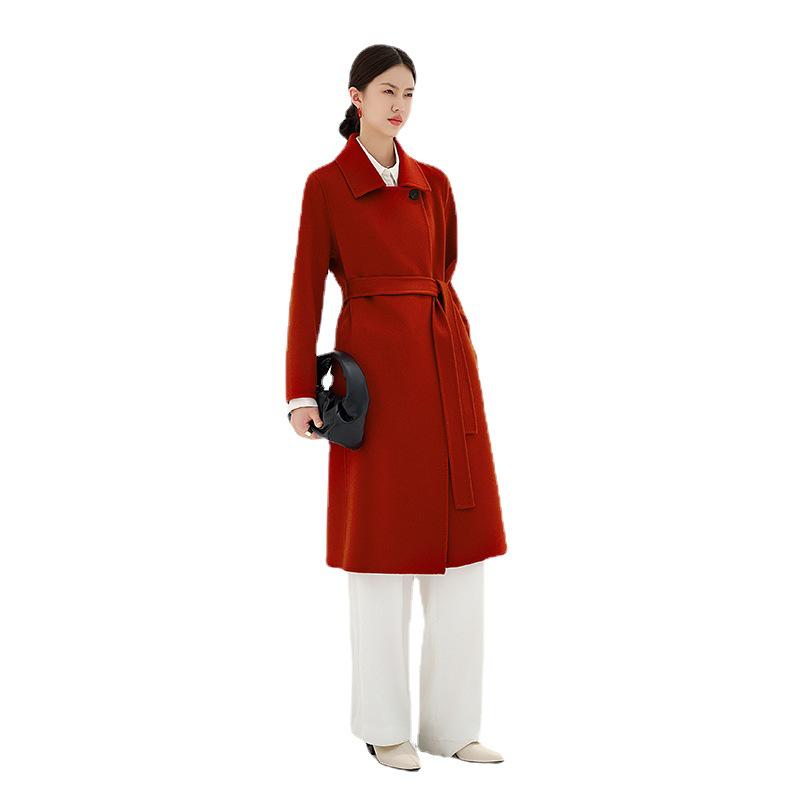 Double-Faced 100% Cashmere Women's Overcoat