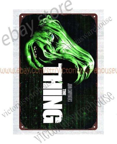 

modern garage art The Thing horror movie posterHalloween thriller metal tin signAluminum 20x30cm（7.8x11.8inch）