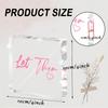 1pc Let Them Acrylic Desk Sign - Pink Inspirational Office Decor, Mindfulness Reset Tool & Boundary Affirmation, No Battery Needed, Design