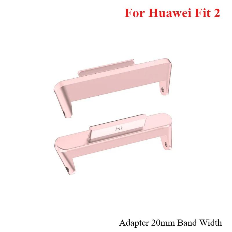 1Pair Adapter For Huawei Watch Fit 3 Strap 20mm Smartwatch 316L Stainless Steel Connector Accessories for Huawei fit2/1 band