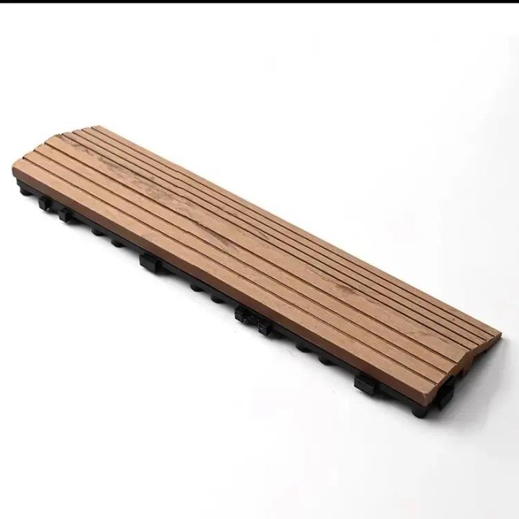 Außen-Holz-Kunststoff-Verbundstoff Terrassenbelag, Selbstverlegend & Korrosionsbeständig für Balkon- & Hofsanierung