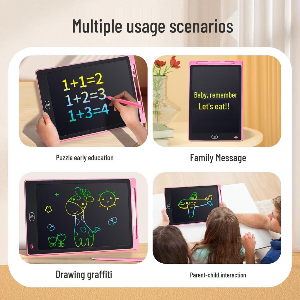 LCD-Schreibtablett für Kinder: Löschbare, bunte Kritzel- und Zeichenplatte