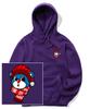 Santa Bear Logo Graphic Hoodie - Purple
