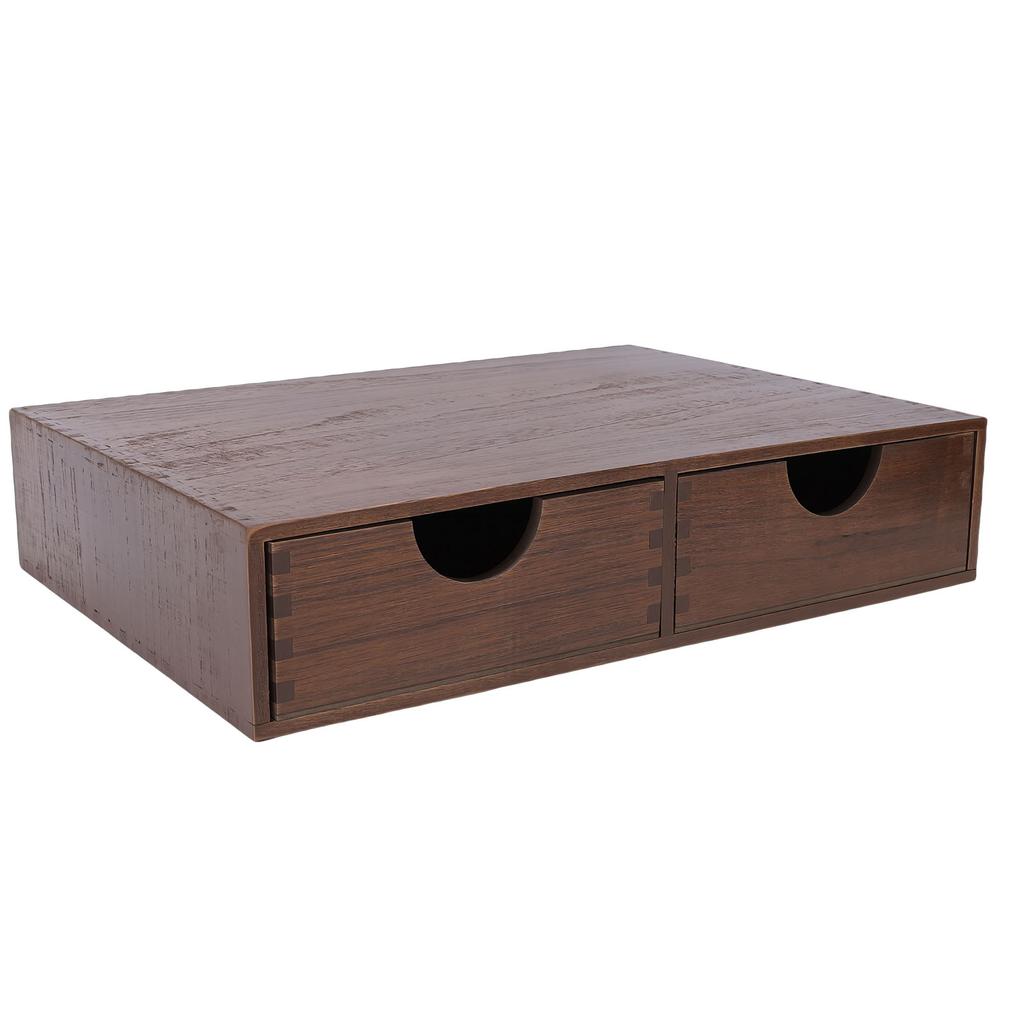 Coffee Capsule Holder Multifunctional Wood Coffee Pod Drawer Coffee Maker Stand for Tea Candy Snacks