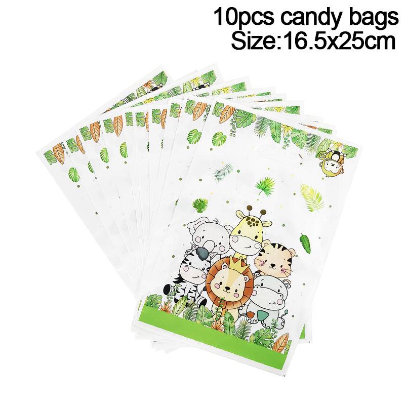 Jungle Birthday Party Decorations Animal Disposable Tableware Set Forest Woodland Safari Birthday Animals Theme Party Supplies