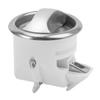 2 Set Toilet Mobile Door Lock 43mm Diameter Hole Opening Elegant Sliding Door Lock Kit for 15 To 18mm Thickness White