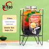Glass Beverage Dispenser with Stand